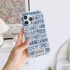 Funda vaquera con diseño de copos de nieve coreanos para Apple Pro Max de 16 pulgadas, iPhone 15, fragancia 14, avanzada, 13 piezas