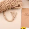 Fabricante Venda Quente Corda de Cânhamo Corda de Juta Artesanal DIY Estrutura de Escalada para Gatos Amarração Bondage Corda de Cânhamo Natural 10m Retrô Atacado