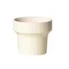 Maceta de Cerámica Escandinava Ins Estilo Crema Maceta Simple de Alta Gama para Suculentas y Cactus Maceta Fresca para Plantas Verdes de Interior
