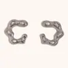 Joyería de Acero Inoxidable, Nuevo Estilo Popular en Europa y América, Diseño Exagerado Hueco, Pendientes de Alta Gama, Chapados en Oro de 18K, Pendientes de Moda con Diamantes