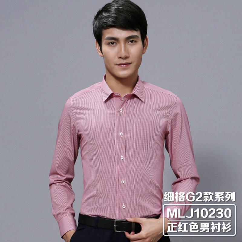 J10230_正红色男衬衫
