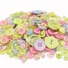 Atacado spot botões de resina de cores mistas adesivos DIY feitos à mão bolsa de materiais Botão Flor botões
