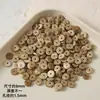 Cuentas Espaciadoras de Cáscara de Coco Natural Multicolores Discos Planos Redondos Accesorios para Manualidades Hechas a Mano para Pulseras Collares Cuentas de Oración