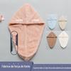 Chapéu para Secar Cabelo de Tecido Coral com Bordado Personalizado de Abacaxi para Mulheres, Espessado, Absorvente de Água, Secagem Rápida, Lenço de Cabeça