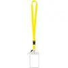 Lanyard de cor sólida para venda quente transfronteiriça, poliéster, fivela destacável, porta-crachá de navio de cruzeiro, escritório, certificado