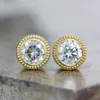 Brincos Populares Transfronteiriços Cao Shi Amazon para Mulheres, Joias Geométricas Redondas para o Dia a Dia, Joias de Moda Exquisite