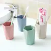Escova de Copo Diamante de Palha de Trigo Espessa Copo para Enxaguar a Boca Copo de Escova de Dentes Doméstico para Casal Sabor Trigo Copo de Lavar Venda por Atacado