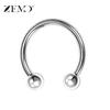 Anillo de nariz geométrico exagerado europeo y americano acero inoxidable personalidad clavo de labio cono puntiagudo anillo de ceja acero de titanio clip anillo de bola al por mayor comercio exterior