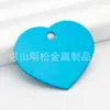 Etiqueta de Identificación para Perro de Aluminio de 25 mm, Colgante para Collar, Encanto de Corazón Grabable, Accesorios para Collar, Suministros para Mascotas