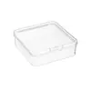 Caja de Empaque Transparente de PP con Tapa abatible para Almacenamiento de Joyería, Caja Cuadrada de Plástico Transparente de PP de Alta Gama al por Mayor