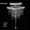Adereços de Casamento Suporte de Flor de Gelo de Cristal Decoração da Mesa Principal Suporte de Flores para Mesa do Salão de Casamento Vaso Europeu Ornamentos de Ferro