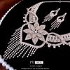 Collar con pendientes y borlas de flores de diamantes, diseño exagerado de Europa y Estados Unidos, cadena de clavícula con sentido de alto sentido, joyería Joker al por mayor para mujeres