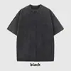 Camiseta lavada retro americana manga curta masculina e feminina 230g batik marca de maré antiga camiseta oversized