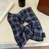Goma de Pelo Retro de Tela a Cuadros Elegante Versátil Cuerda para Cola de Caballo a Cuadros Cuerda para Moño de Moda