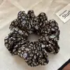 Estilo Coreano Nuevo Retro Pequeño Floral Anillo Grande para el Pelo Cuerda Elegante Versátil para Coletas Círculo de Intestino Delgado Cuerda para Moño