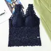 Tamanho Grande Tamanho Grande Renda Colete Longo Suspbottomer Almofada no Peito Costas Bonitas Mulher Verão Fino Gordo mm 90kg Camada Base
