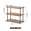 Estante de Almacenamiento Multicapa Lychee Sea Soporte para Tazas de Madera Maciza para el Hogar Estante de Exhibición de Mesa para Tocador de Dormitorio Estante de Almacenamiento de Madera