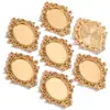 Accesorios para Joyería DIY 35*25mm Diámetro Interior Gema del Tiempo Aleación Base Ovalada Colgante para Collar C83