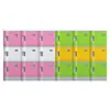 Gabinete de Plástico ABS para Mochilas de Estudiantes Gabinete de Almacenamiento para Salón de Clases de Escuela Primaria y Jardín de Infantes Casillero Colorido con Cerradura
