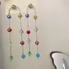 Colar e Brincos de Contas Coloridos Dopamina Multicamadas para Mulheres 2026 Novo Estilo Corrente de Clavícula Super Bonita Acessórios Doces de Nicho