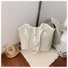 Comercio exterior estampado de letras estilo coreano moda viajero de negocios viaje 2026 gran capacidad texturizada casual bolsa de mano hombro axila para mujer