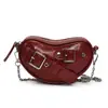 Bolsa Pequena Quadrada de Mão de Alta Qualidade Feminina 2025 Estilo Coreano Ins Moda Tendência Amor Bolsa de Ombro para Trabalho e Deslocamento Bolsa Transversal