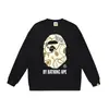 Comercio exterior transfronterizo marca de tendencia estilo japonés BAPE cabeza de tiburón estampado de letras unisex sudadera con cuello redondo colección