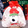 Saco de Embalagem para Maçã do Amor de Natal Saco de Presente do Papai Noel Saco de Presente Saco de Maçã do Amor de Natal de Veludo Dourado
