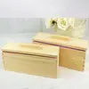 Caixa de Forma de Silicone para Pão Estilo Tampa 1200G/900G, Caixa de Madeira Grande e Pequena, Forma Retangular para Sabão Processado a Frio