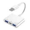 Aplicable a teléfono móvil tipo-c Apple Huawei convertidor OTG tres en uno carga memoria USB Ratón Cámara divisor
