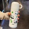 Caneca Térmica Novo Panda 2025 com Tampa Pequena para Chá para Homens e Estudantes, Caneca Portátil com Tampa de Tigela, Design Personalizado de Panda