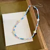Collar de Flor y Hoja de Cuentas de Cristal Bohemio, Cadena para Clavícula Fresca y Dulce, Joyería de Lujo Ligero y de Alta Gama para Mujeres