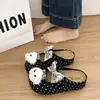 Bestseller de Otoño 2026: Zapatos Birkenstock de Suela Gruesa para Aumentar la Altura, Estilo Lindo para Mujer con Puntos y Lazo, Pantuflas Cómodas Antideslizantes de Punta Cerrada