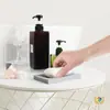 Suporte de Sabão Original de Borracha Macia Sem Furos, Bandeja de Sabão com Drenagem de Água, Porta-Sabão de Parede para Banheiro