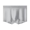 Roupa Íntima Masculina de Seda de Gelo Calça Masculina Sem Marcas Bacteriostática Shorts Boxer com Sensação de Gelo Roupa Íntima Fina de Secagem Rápida Boxer Leve