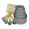 Venta Caliente de Amazon Juego de Tazas y Cucharas Medidoras de Acero Inoxidable y Plástico Set de 10 Piezas Herramientas para Hornear Utensilios de Cocina Hogar