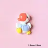Nuevo Set de Animales Lindos Accesorios de Resina DIY Accesorios para el Cabello Pinzas para el Cabello Llaveros Charms para Zapatos Materiales al por Mayor