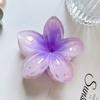 Amazon Pinza para el Cabello Plumeria Europea y Americana para Mujer Estilo Vacaciones de Playa Semi-Recogido Pinza Tiburón Clip de Flor Accesorio para el Cabello en la Parte Posterior de la Cabeza