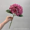Hortensia hidratante de tacto real, decoración de boda, exhibición floral suave para hotel, decoración de mesa de sala de estar, fotografía de flores falsas