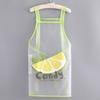 Delantal Transparente Hogar Cocina Nuevo TPU Impermeable y a Prueba de Aceite Sin Cintura Catering Especial Ropa de Trabajo para Cocinar