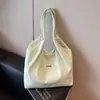 Bolsa de Tecido Casual Fresca Versátil Transfronteiriça Nova 2026 para Mulheres, Bolsa Tote Leve para Trabalho e Deslocamento, Bolsa de Ombro