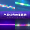 1296 Tira Led Estroboscópica Longa Luzes de Tira de Pixel Led Estroboscópicas de 16 Segmentos Luzes de Atmosfera para Sala de Transmissão ao Vivo Bar Ktv
