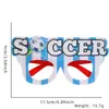 Gafas Temáticas de Fútbol del Mundial para EE. UU., Canadá y México Decoraciones para Fiestas Accesorios para Animar Accesorios para Fotos Marcos de Gafas de Fieltro