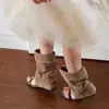 Sandalias de Plataforma Retro de Tubo Corto Nuevo Estilo Primavera/Verano 2026 Aumentadoras de Altura de Moda con Punta Abierta