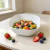Tigelas, Pratos e Copos de Plástico PP de Grau Alimentício, Formato Quadrado, Seguros para Micro-ondas, para Frutas, Sobremesas, Lanches e Ossos, Atacado em Estoque