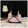 Moda Coreana Estilo Commuter Fresco y Elegante Nuevo Modelo 2026 Bolso de Hombro Bajo el Brazo Grande con Lazo de Perlas
