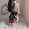 Lencería sexy con encaje calado, uniforme cheongsam, tentación, perspectiva, pijama, juego de rol, pasión, generación A84