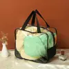 Bolsa Transparente Necessaire de Cosméticos Pvc Impermeável para Exterior Esportes e Lazer Grande Capacidade Bolsa de Higiene Pessoal Bolsa de Cosméticos com Logo Imprimível