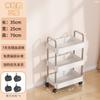 Carrito Librero Estante de Almacenamiento Acero Inoxidable Estante de Almacenamiento Móvil Piso Snack Estante de Almacenamiento Multicapa Escritorio Producto Nuevo