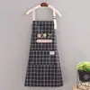 Delantal impermeable de fábrica, modelo simple, estilo coreano, para secarse las manos en la cocina, ajustable, delantal doméstico, venta al por mayor, imprimible